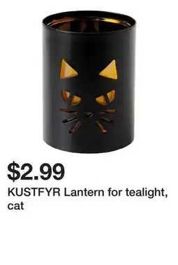 Ikea KUSTFYR Lantern for tealight, cat offer