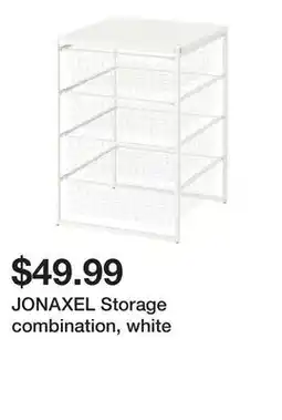 Ikea JONAXEL Storage combination, white offer