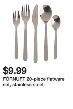Ikea FÖRNUFT 20-piece flatware set, stainless steel offer