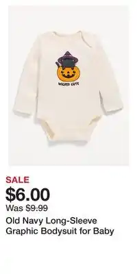 Old Navy Old Navy Long-Sleeve Graphic Bodysuit for Baby offer