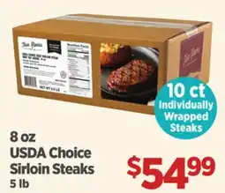 Gordon Food Services USDA Choice Sirloin Steaks offer