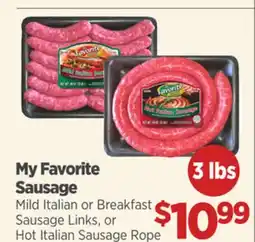 Gordon Food Services My Favorite Sausage Mild Italian Rope offer