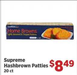 Gordon Food Services Supreme Hashbrown Patties offer