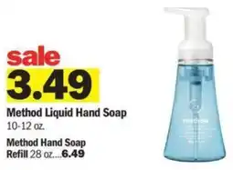 Meijer Method Hand Soap Refill 28 oz....6.49 offer