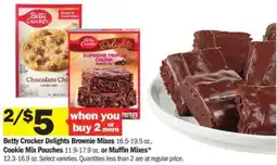 Meijer Betty Crocker Delights Brownie Mixes 16.5-19.5 oz., offer