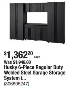 The Home Depot Husky 6-Piece Regular Duty Welded Steel Garage Storage System i... (306605247) offer