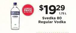 ShopRite 80 Regular Vodka offer