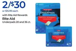 Rite Aid Rite Aid Underpads offer