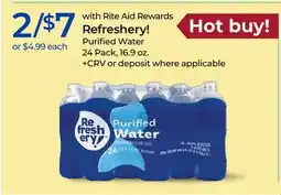 Rite Aid Refreshery! Purified Water offer