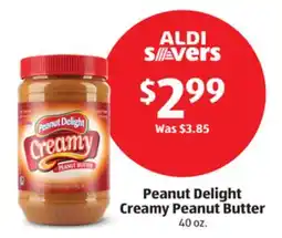 Aldi Peanut Delight Creamy Peanut Butter offer