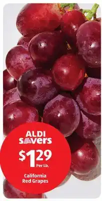 Aldi California Red Grapes offer