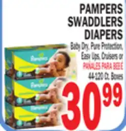 Bravo Supermarkets PAMPERS SWADDLERS DIAPERS offer