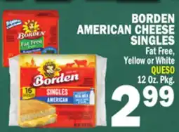 Bravo Supermarkets BORDEN AMERICAN CHEESE SINGLES offer