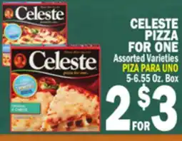 Bravo Supermarkets CELESTE PIZZA FOR ONE offer