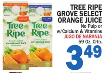 Bravo Supermarkets TREE RIPE GROVE SELECT ORANGE JUICE offer