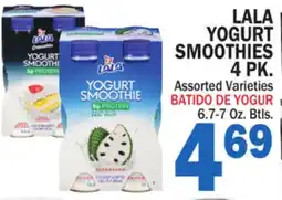 Bravo Supermarkets LALA YOGURT SMOOTHIES 4 PK offer