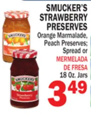 Bravo Supermarkets SMUCKER'S STRAWBERRY PRESERVES offer