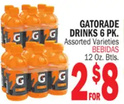 Bravo Supermarkets GATORADE DRINKS 6 PK offer
