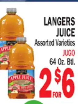 Bravo Supermarkets LANGERS JUICE offer
