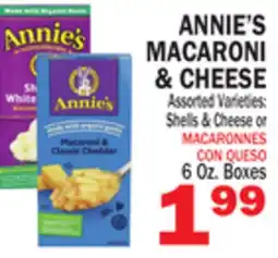 Bravo Supermarkets ANNIE'S SHELLS & CHEESE OR MACARONI & CHEESE offer