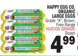 Bravo Supermarkets HAPPY EGG CO. ORGANIC LARGE EGGS offer