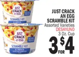 Bravo Supermarkets JUST CRACK AN EGG SCRAMBLE KIT offer