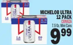 Bravo Supermarkets MICHELOB ULTRA 12 PACK offer