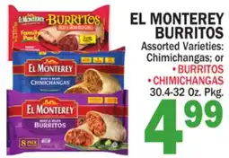 Bravo Supermarkets EL MONTEREY BURRITOS offer