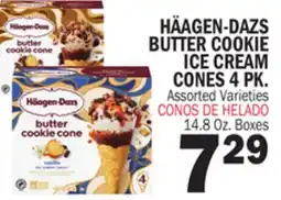 Bravo Supermarkets HÄAGEN-DAZS BUTTER COOKIE ICE CREAM CONES 4 PK offer