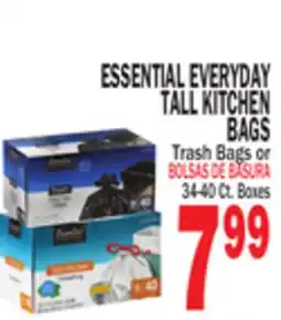 Bravo Supermarkets ESSENTIAL EVERYDAY TALL KITCHEN BAGS offer