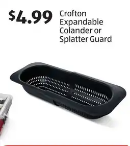 Aldi Crofton Expandable Colander or Splatter Guard offer