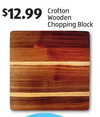 Aldi Crofton Wooden Chopping Block offer