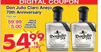 Superior Grocers Don Julio Claro Anejo offer