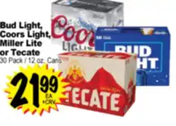 Superior Grocers Bud Light, Coors Light, Miller Lite or Tecate offer