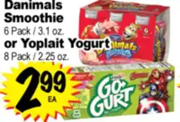 Superior Grocers Danimals Smoothie offer