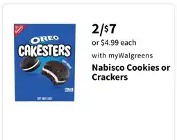 Walgreens Nabisco Cookies or Crackers offer