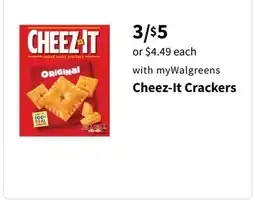 Walgreens Cheez-It Crackers offer