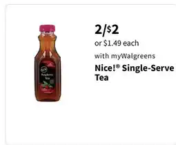 Walgreens Nice! Single-Serve Tea offer