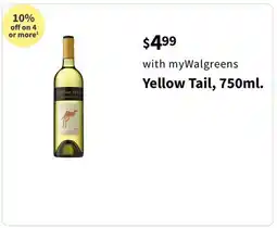 Walgreens Yellow Tail, 750ml offer