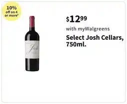 Walgreens Select Josh Cellars, 750ml offer