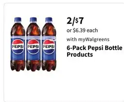 Walgreens 6-Pack Pepsi Bottle Products offer