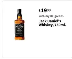 Walgreens Jack Daniel's Whiskey, 750ml offer