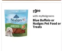 Walgreens Blue Buffalo or Nudges Pet Food or Treats offer
