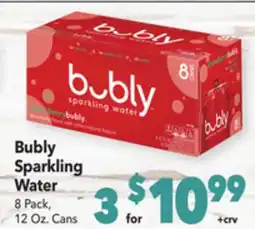 Vallarta Supermarkets Bubly Sparkling Water offer