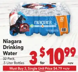 Vallarta Supermarkets Niagara Drinking Water offer