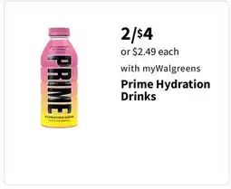 Walgreens Prime Hydration Drinks offer
