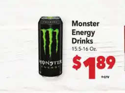 Vallarta Supermarkets Monster Energy Drinks offer