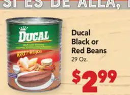 Vallarta Supermarkets Ducal Black or Red Beans offer