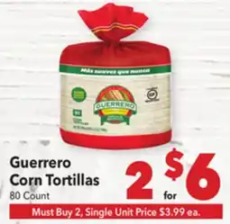 Vallarta Supermarkets Guerrero Corn Tortillas offer
