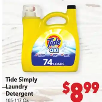 Vallarta Supermarkets Tide Simply Laundry Detergent offer